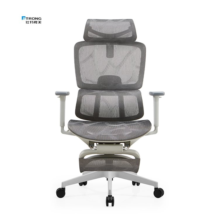 Height Adjustable Full Mesh Office Swivel Chair Ergonomic Chair With Footrest