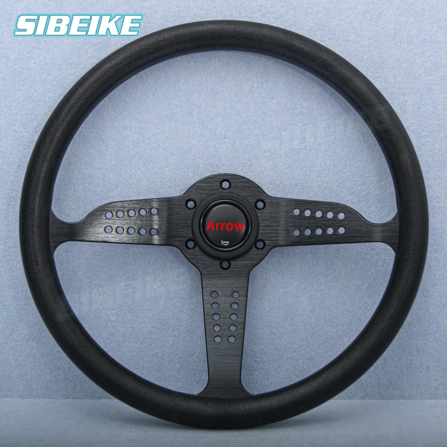 JDM Super Grand Prix PU Steering Wheel 14inch Vintage Sports Car Racing Steering Wheel