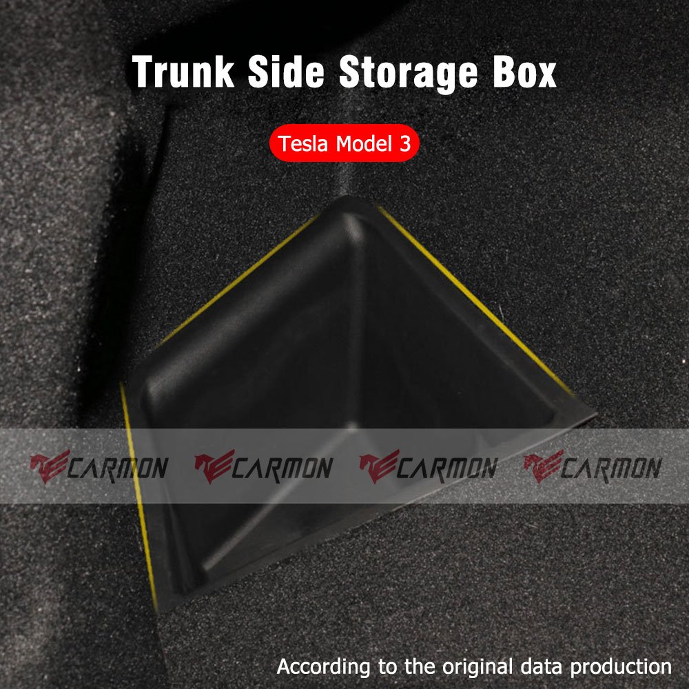 TPE OEM Rear Trunk Side Storage Box for Tesla Model 3 2019 2020 2021 2022