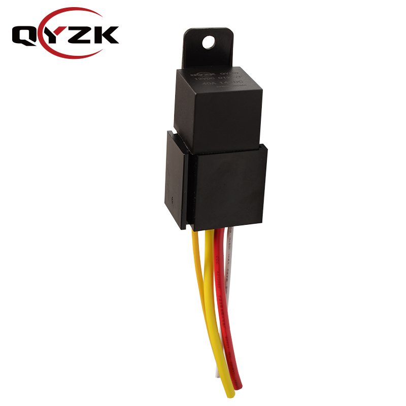 Auto Starter Relay 12V DC 40A 5-pin With Harness Socket Holder for Truck Marine Boats Auto Fan Cars Automotive Relay