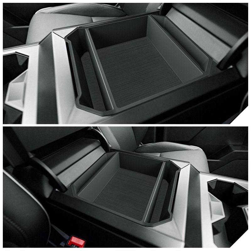Original Vehicle Conversion Multifunctional Accessories TPE Material Armrest Storage Box for Cybertruck