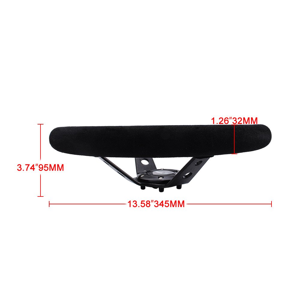 14inch Universal Car Deep Dish Suede Car Steering Wheel Sport Racing Steering Wheels