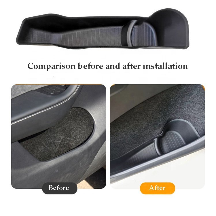 Creease Armrest Storage Box Door Storage Box Interior Accessories Parts for Tesla Model Y 2021-2023