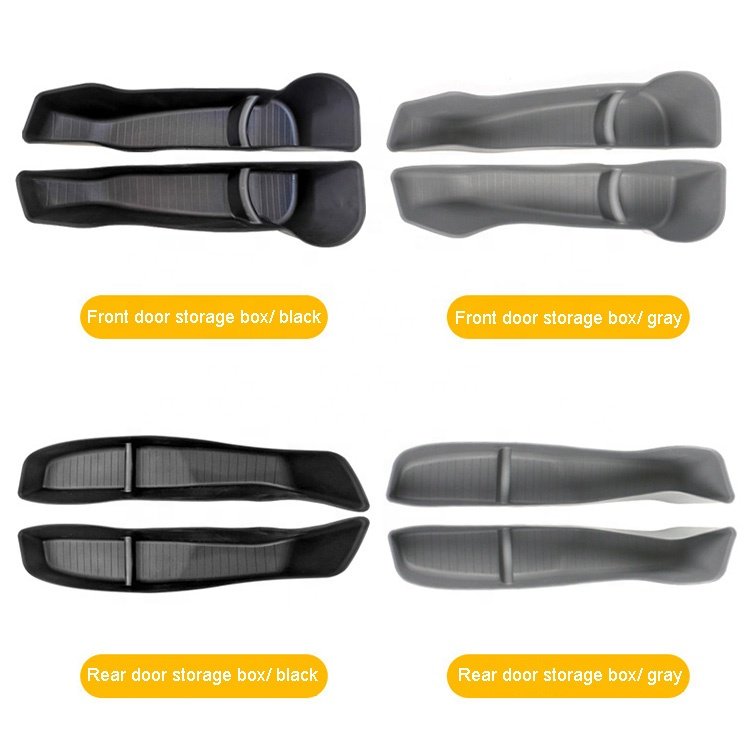 Creease Armrest Storage Box Door Storage Box Interior Accessories Parts for Tesla Model Y 2021-2023