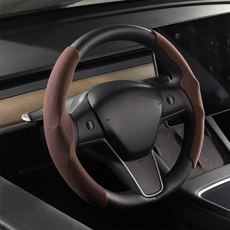2024 New Anti-Skid Car Steering Wheel Cover PU Leather for Tesla Model 3 Cheap Price Car Accessories