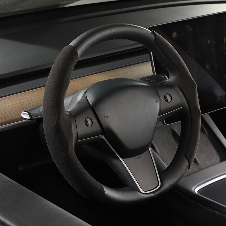 2024 New Anti-Skid Car Steering Wheel Cover PU Leather for Tesla Model 3 Cheap Price Car Accessories