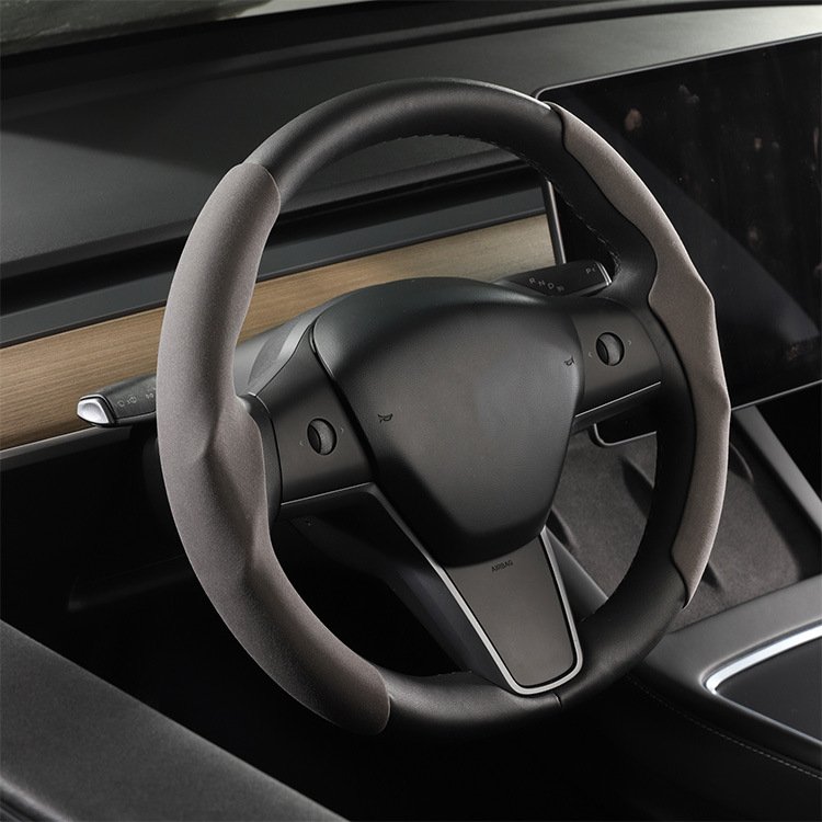 2024 New Anti-Skid Car Steering Wheel Cover PU Leather for Tesla Model 3 Cheap Price Car Accessories