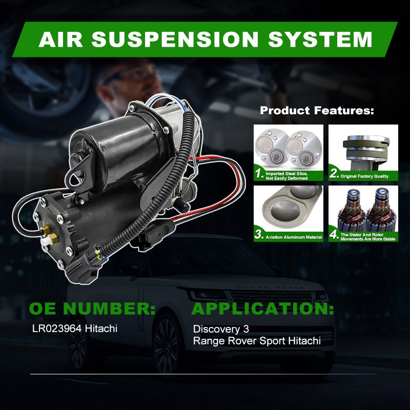 OEM Repair Kit Air Suspension Compressor for Range Rover Sport Hitachi Air Suspension Kit for Cars LR023964 Spare Parts