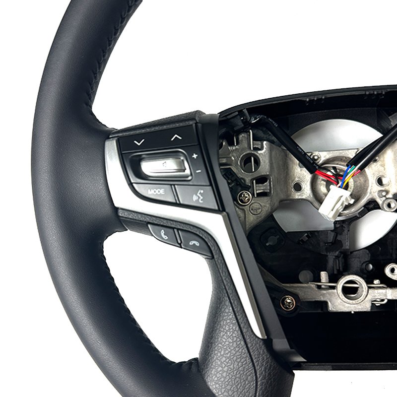Peach Wood Leather Steering Wheel for Toyota LC300 LC200 Rav4 Prado 4Runner Alphard LX570 LX470 GX460