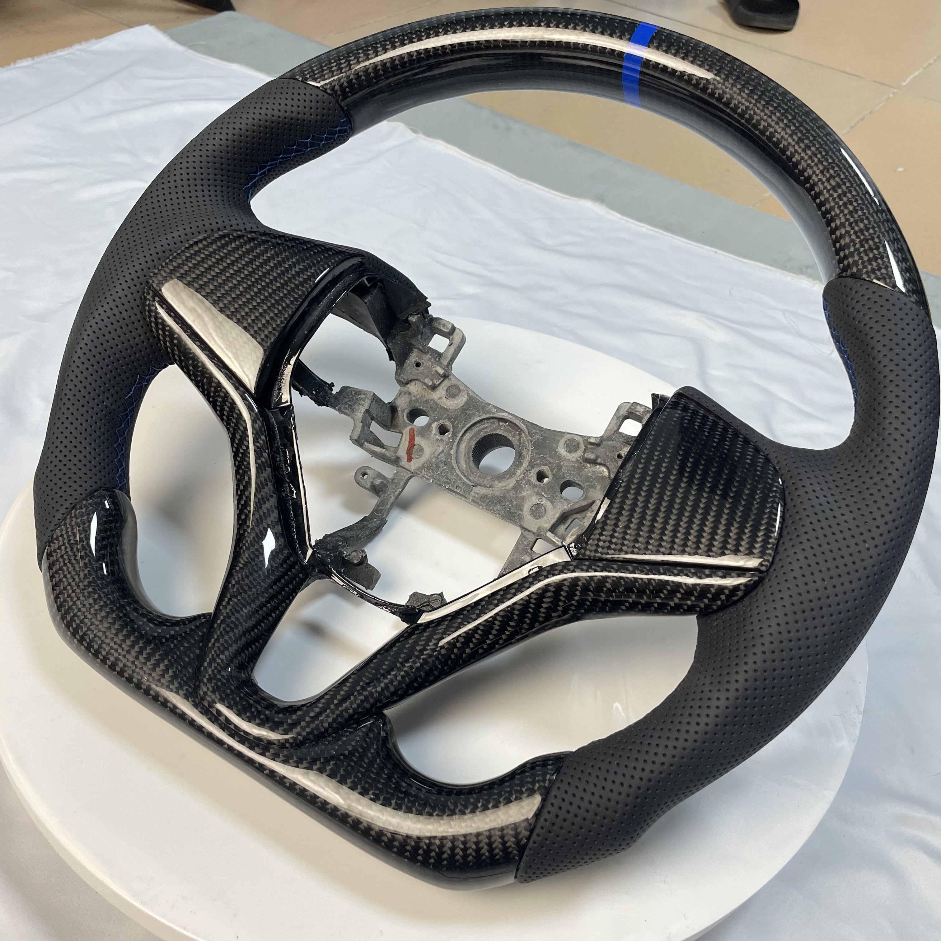 For Honda Steering Wheel Upgraded Carbon Fiber for Honda CK5 XRV VEZEL Honda Auto Accessories Sports TY Carbon Fibre+ Leather