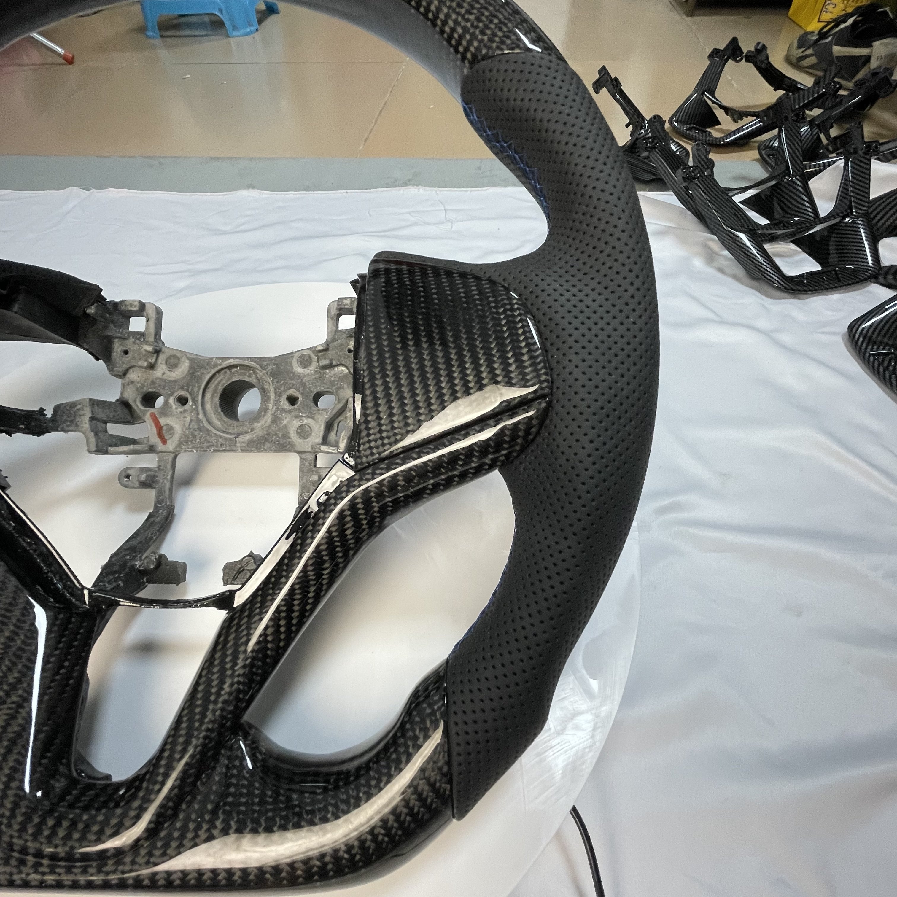 For Honda Steering Wheel Upgraded Carbon Fiber for Honda CK5 XRV VEZEL Honda Auto Accessories Sports TY Carbon Fibre+ Leather