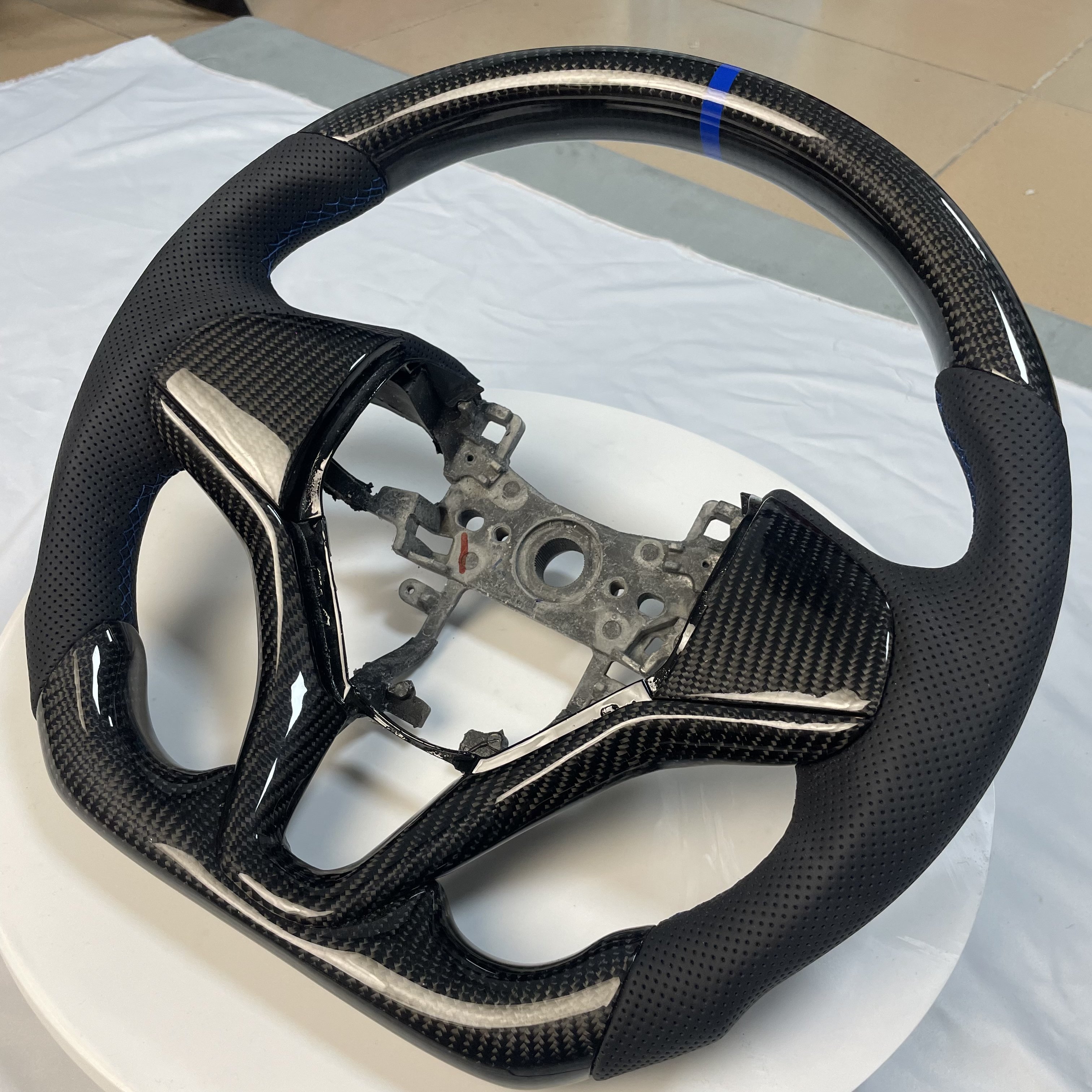 For Honda Steering Wheel Upgraded Carbon Fiber for Honda CK5 XRV VEZEL Honda Auto Accessories Sports TY Carbon Fibre+ Leather