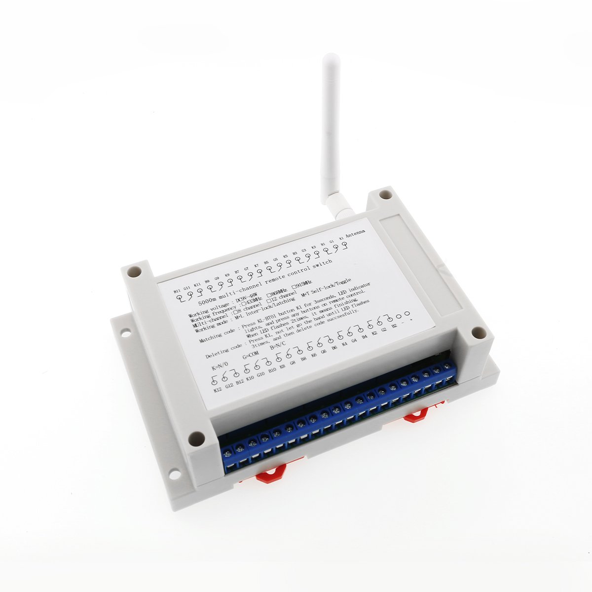 High Quality 8-Channel 5km Lora Remote Control -130dBm Wireless RF Relay Controller for Exterior Wall Cleaning