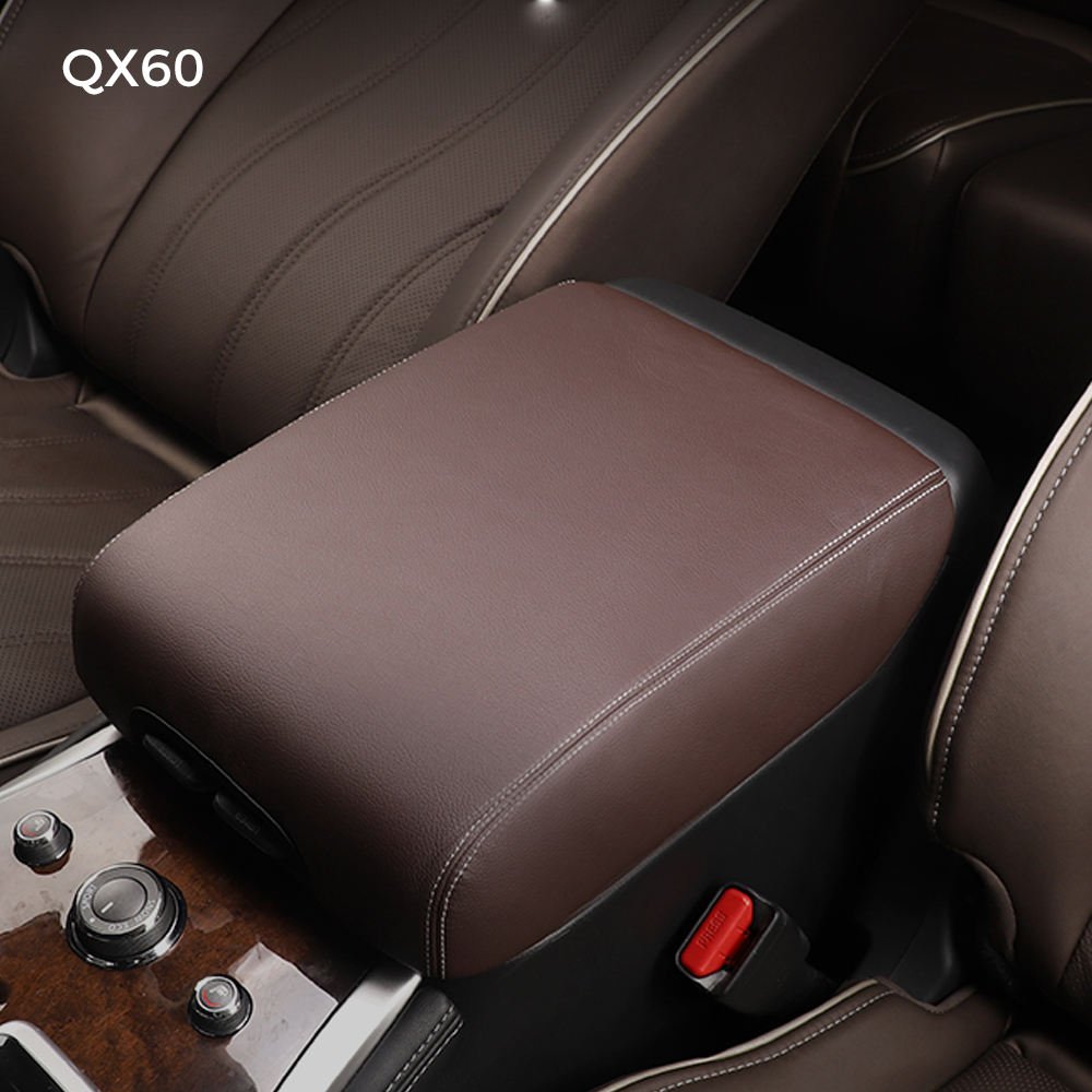 Center Console Armrest Box Cover Interior Decoration of Car Center Console Car Center Armrest Box Cover for Infiniti QX50 Qx60