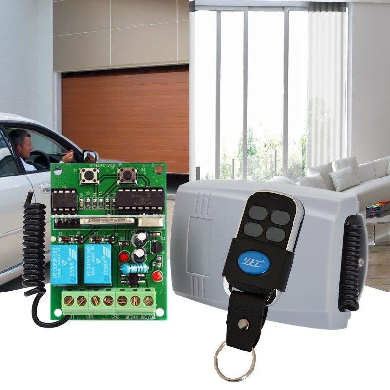 Universal Factory Price Best Quality 2 Relay Wireless Remote Receiver Door Control for Gate Door Opener YET402PC-V2.0