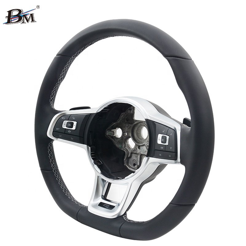 Leather For Volkswagen Golf7 2008 2009 2010 2011 2012 2013 2014 2015 2016 2017 2018-2020 Custom Sport Steering Wheels Assembly