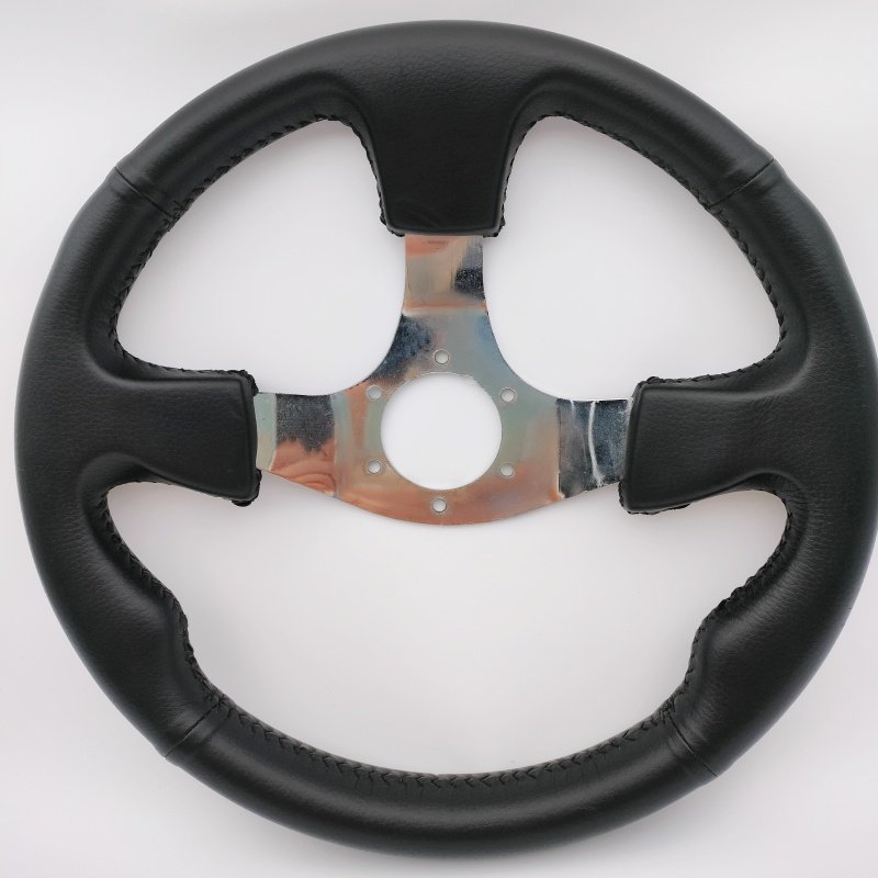 Hot Sale 370mm Leather Universal Sports Steering Wheel Customizable Gaming Steering Wheel for Modified Cars New Energy Vehicles