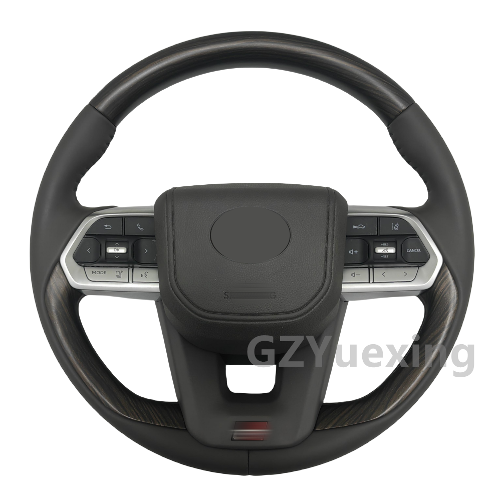Car Steering Wheel Fit for Land Cruiser LC300 Prado ALPHARD HiLux Peach Wood Steering Wheel
