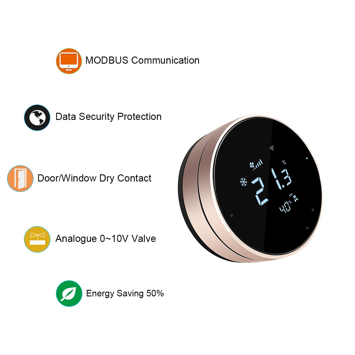 Comfurter 24 Volts Ac Knob Digital Programmable Heating Tuya Home Wireless Wifi Smart Thermostat