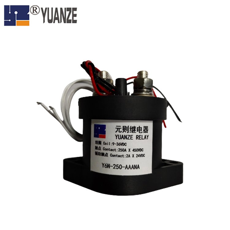 Yuanze Y6N-250-AAANA DC High Current Stored Energy Relay 250A 450VDC Charging Station Control Relays