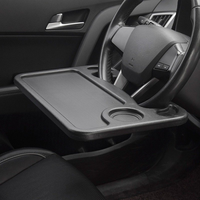 Car Steering Wheel Desk | Food Table for Car | Steering Wheel Tray for Constant Travelers, Fits Most Vehicles Steering Wheels