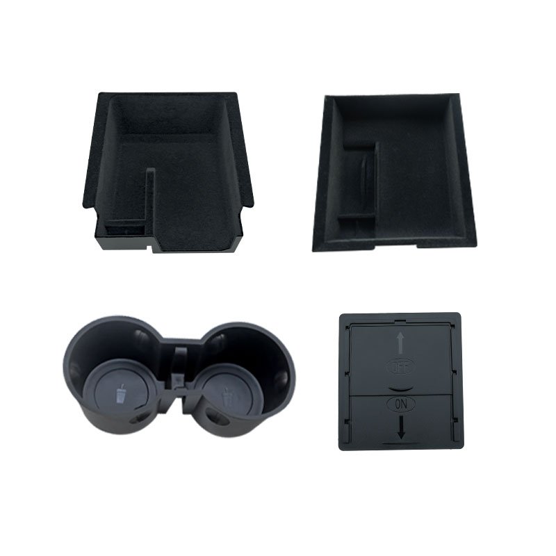Center Console Organizer for Tesla Model Y 3 2021 2024 ABS Central Storage Armrest Cup Holder Box Trays Hidden Bins Car Interior