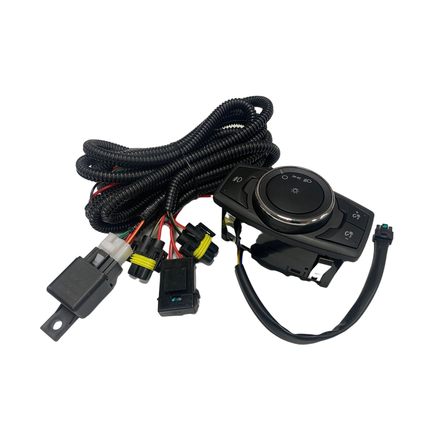 Automotive Wire Harness Car Fog Lights Switch Wire Harness With Relay and Fuse for Ford Medium Low Configuration