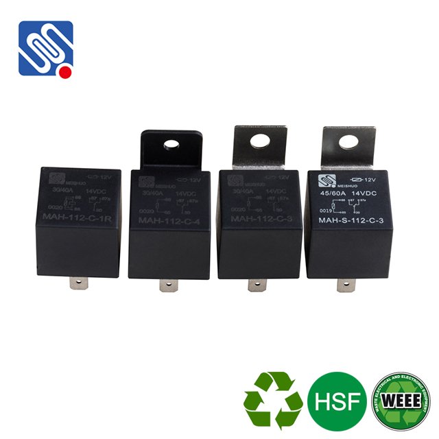 Meishuo MAH 40a 12v Universal Automotive Relay 4pin 5pin 40A/60A Protective Mini Power Auto Relays