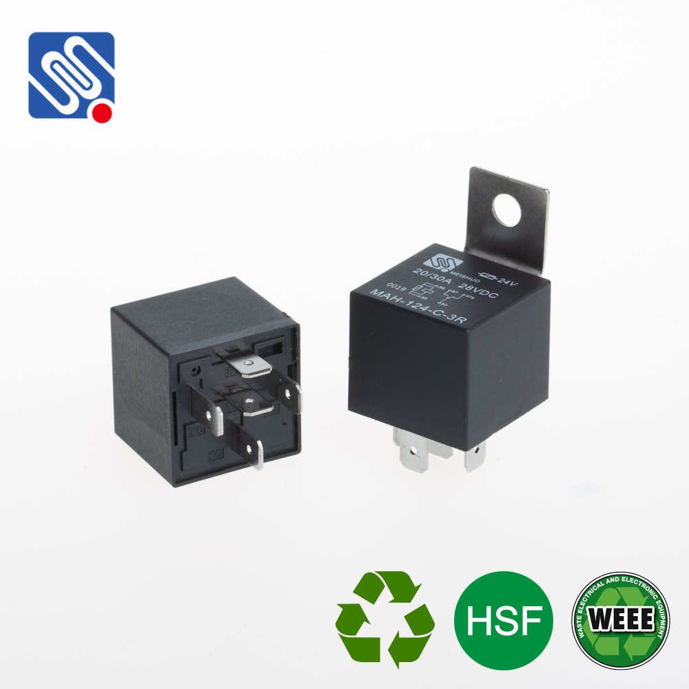 Meishuo MAH 40a 12v Universal Automotive Relay 4pin 5pin 40A/60A Protective Mini Power Auto Relays