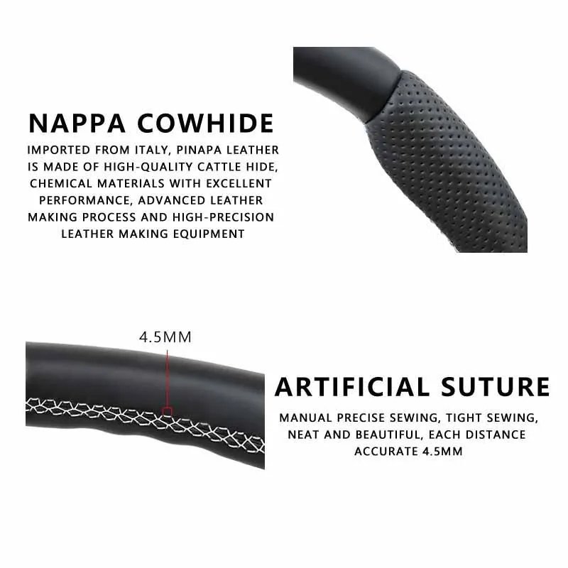 Car Carbon Fiber Steering Wheel Assembly Fit for Land Rover Defender SVR Range Rover Sport Range Rover Vogue Perforated Leather
