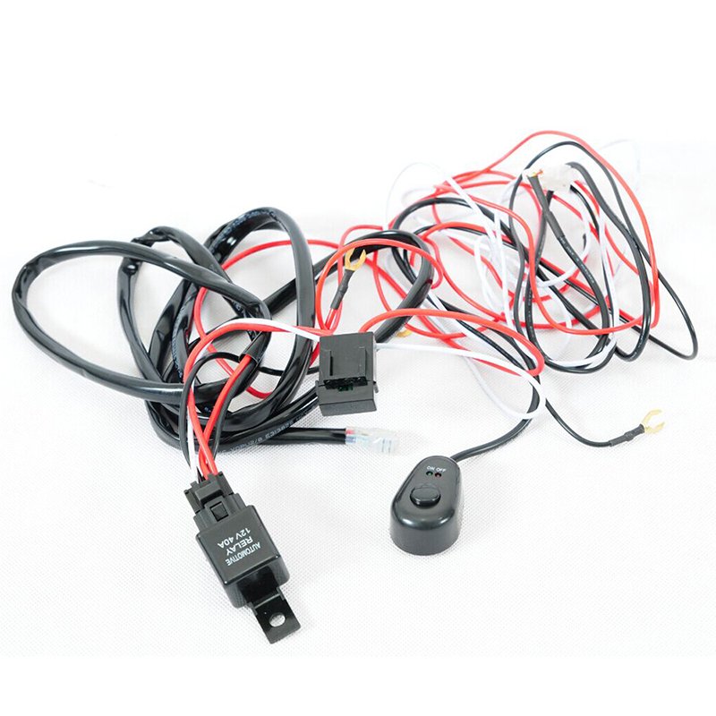 off Road Car 24v Relay Wiring Harness Led Spot Driving Round Work Lights Automotive bar Kit
