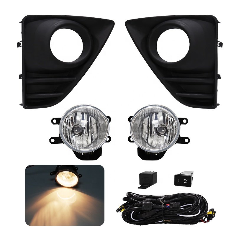 High Quality Halogen Waterproof Front Bumper Fog Lamp Driving Light Kit for Toyota Yaris L Hatchback 2014 2015 2016