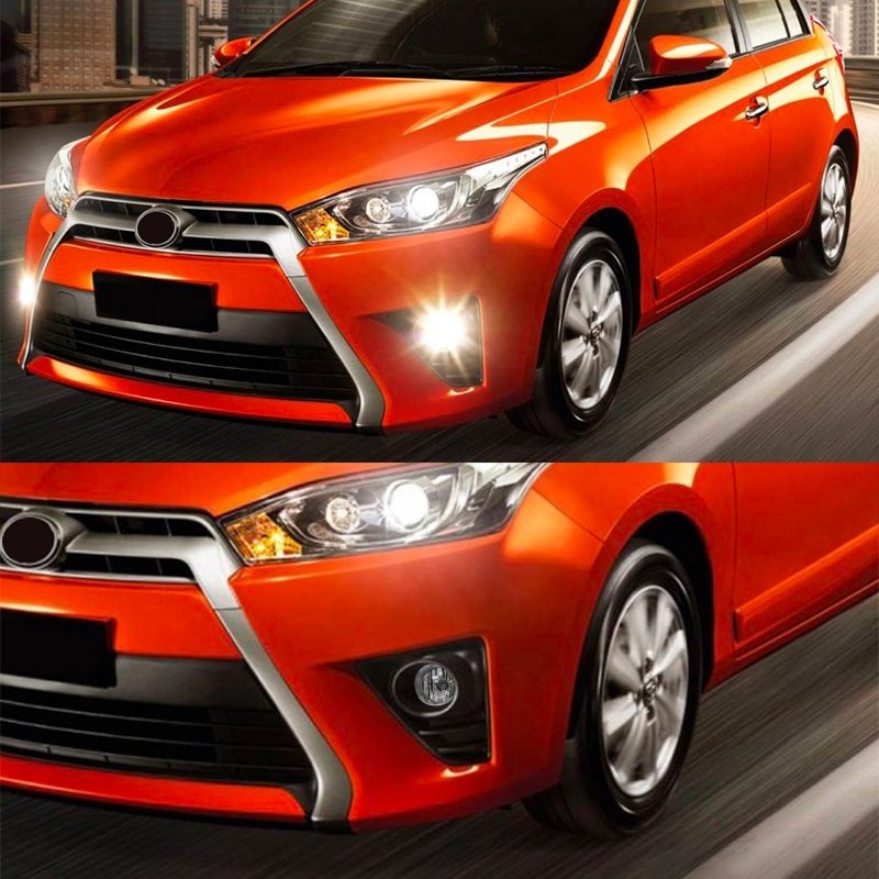 High Quality Halogen Waterproof Front Bumper Fog Lamp Driving Light Kit for Toyota Yaris L Hatchback 2014 2015 2016