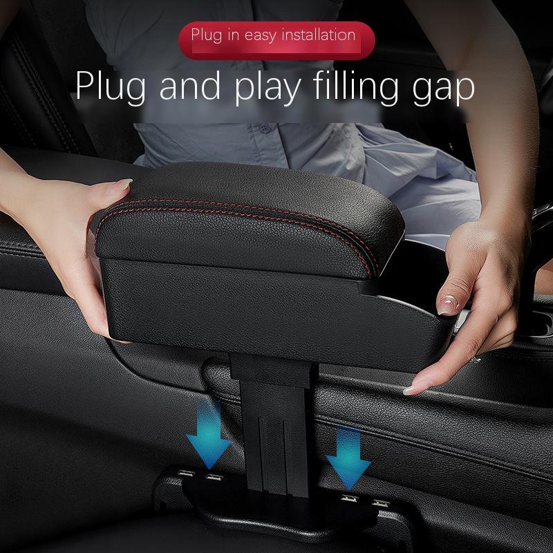 New Arrivals Rotatable Console Storage Box Wireless Charging Rechargeable Auto Arm Rest Universal Car Armrest With USB