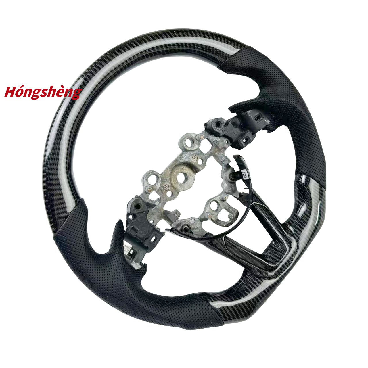 Car Accessories Fit for Mazda CX4 CX5 CX8 Custom real carbon fiber steering wheel hand-sewn leather