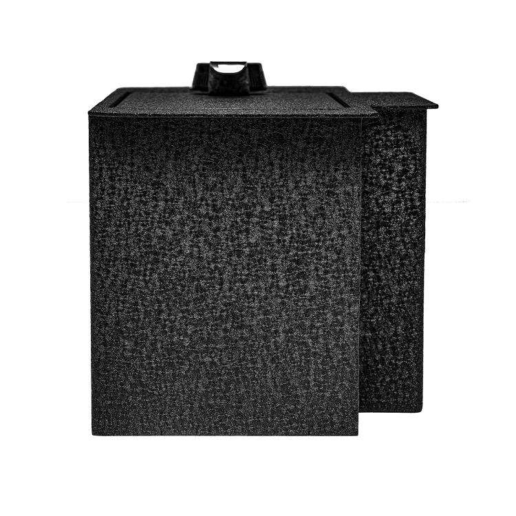 TuoJue Matte Black Small Metal Security Deposit Box Concealed Gun Safe Console for Toyota Tacoma for Storing Money