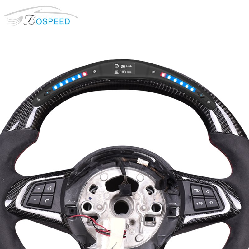 LED Display Real Carbon Fiber Steering Wheel For BMW Z4