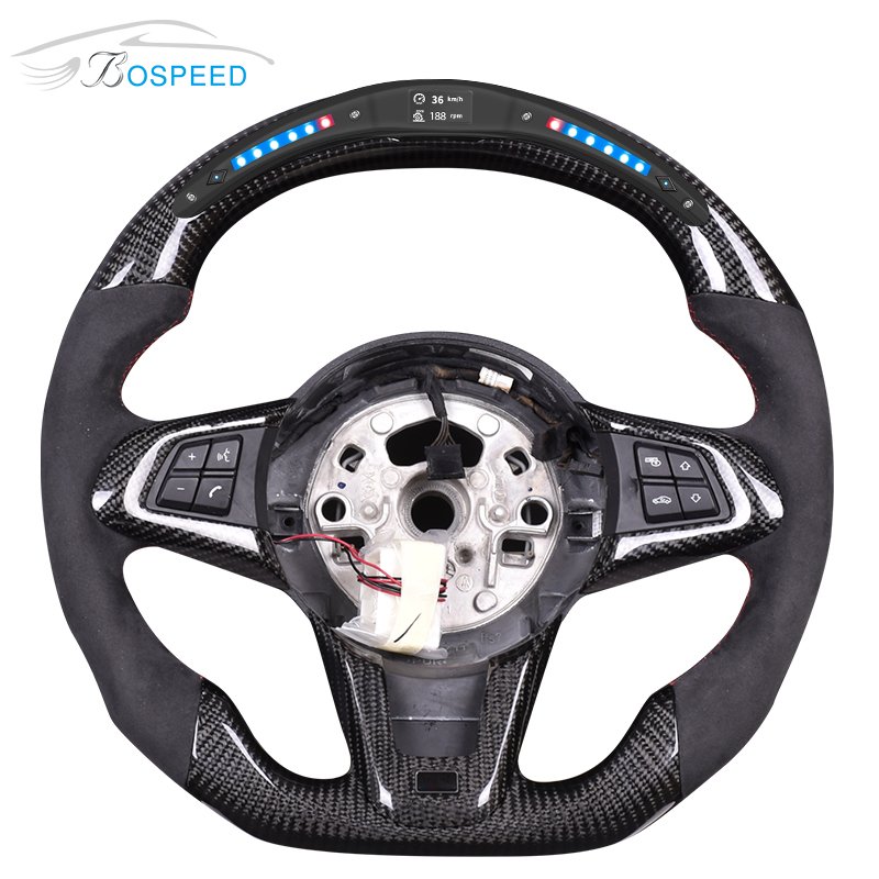 LED Display Real Carbon Fiber Steering Wheel For BMW Z4