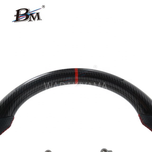 Sport Carbon Fiber Steering Wheels For SUBARU LEVORG VM4 WRX STI S4 VAB Series 2015 2016 2017 2018 2019 2020 2021 2022 By BM