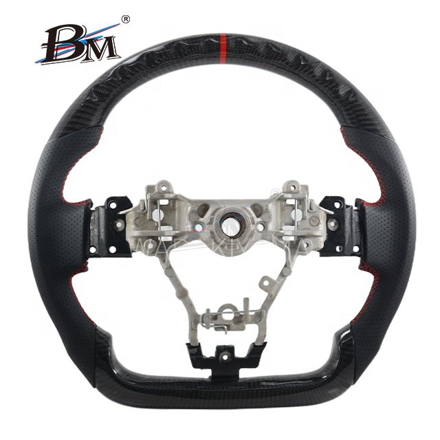 Sport Carbon Fiber Steering Wheels For SUBARU LEVORG VM4 WRX STI S4 VAB Series 2015 2016 2017 2018 2019 2020 2021 2022 By BM