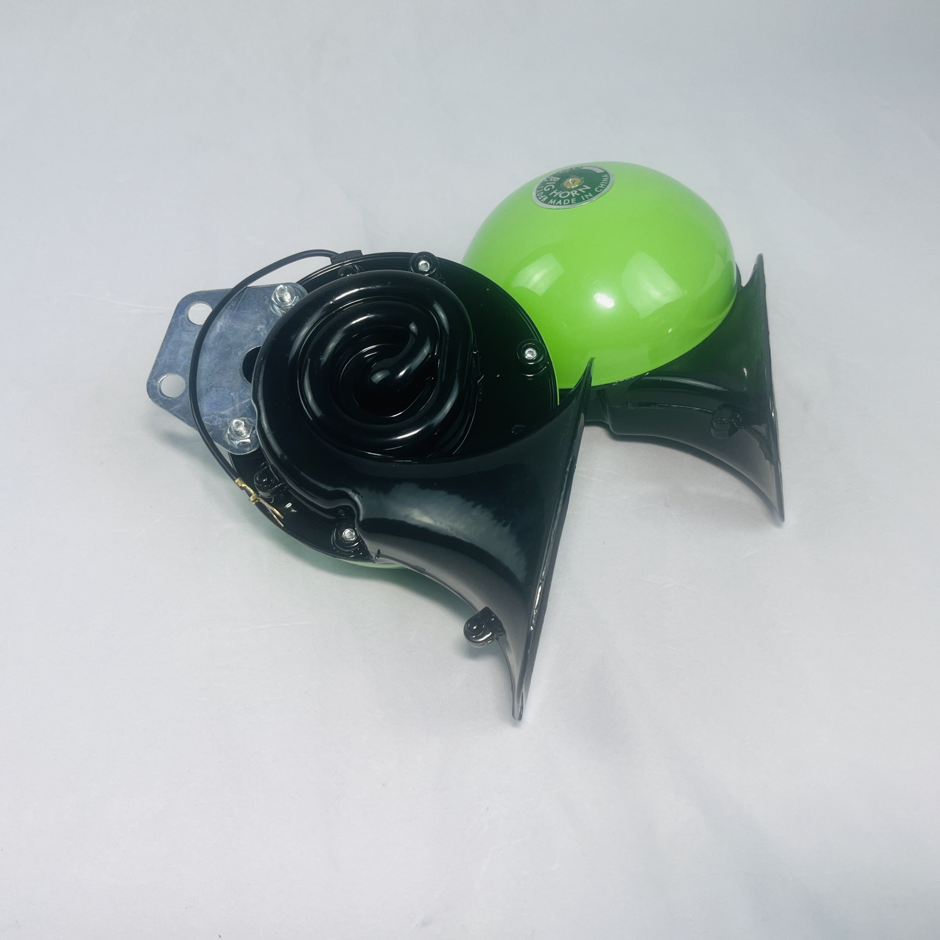 12V Chrome Electric Snail Air Horn for Motorcycle, Car, Truck, Boat, Bike - 150dB Loud Train Horn Waterproof Universal