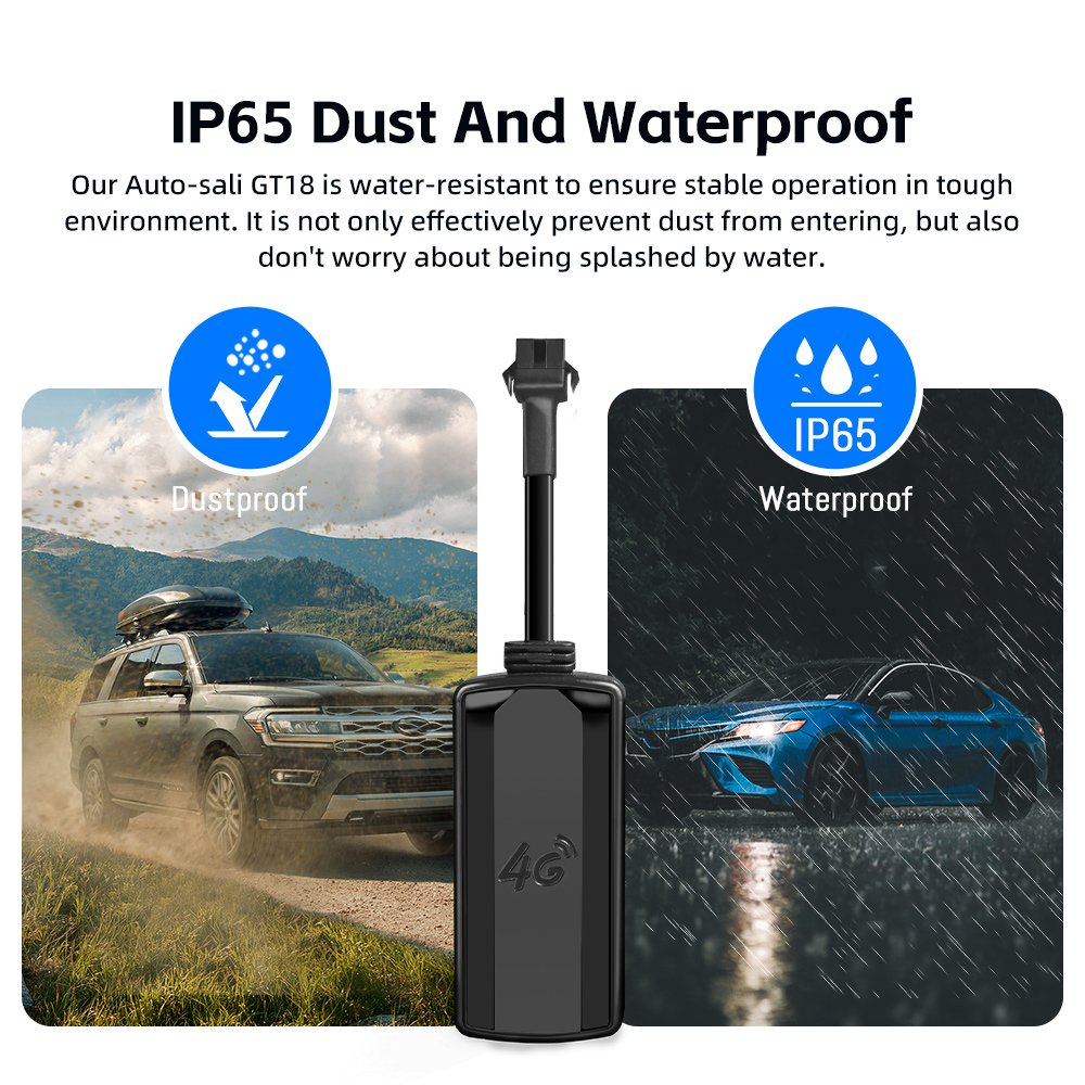 Autosali GT18 4G GPS Tracker for Fleet Management Factory Price 9-90V Wide Voltage Driver Behavior Analysis for Auto Insurance