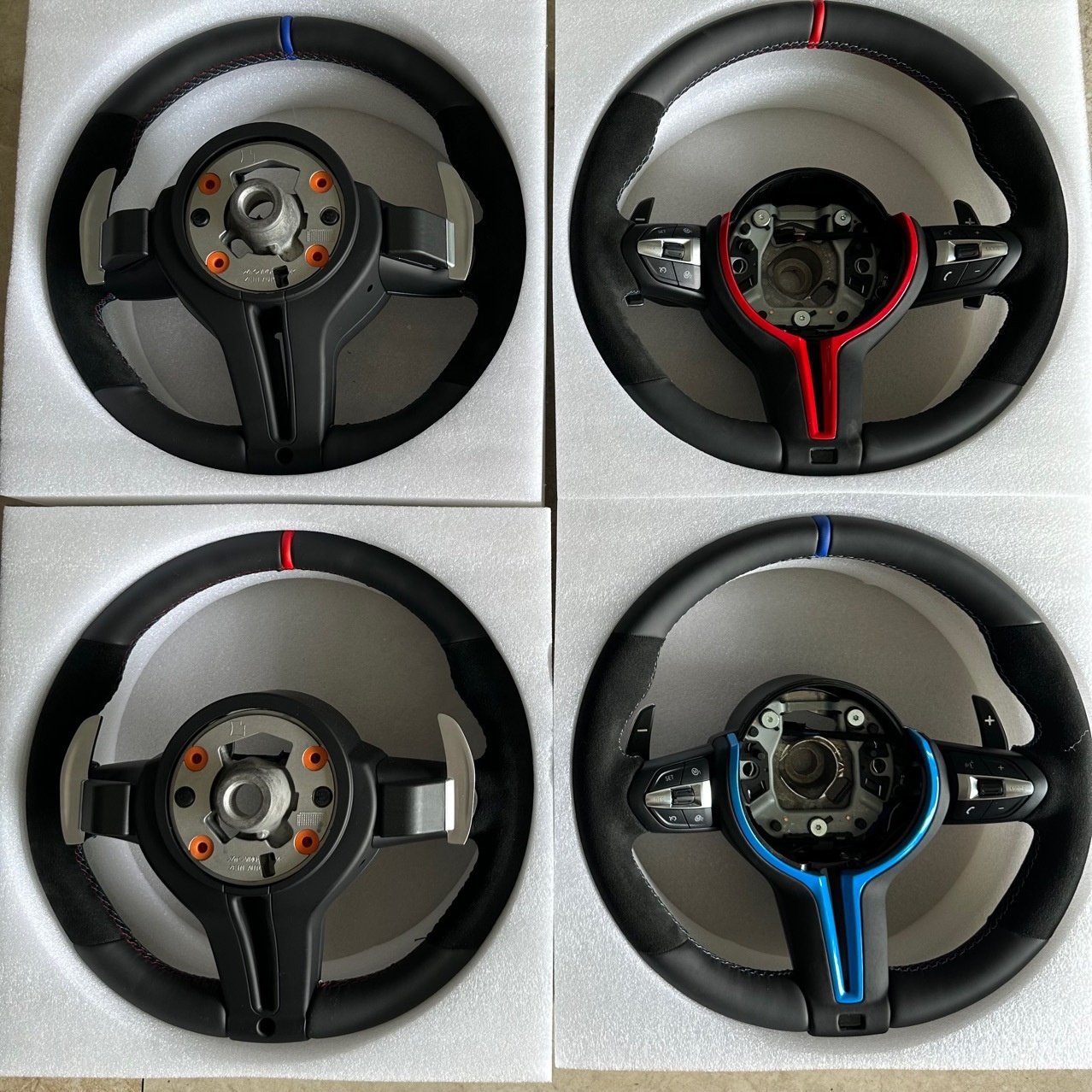 Wholesale Leather and Alcantara Steering Wheel For BMW F91 F92 F48 F49 F25 F26 F15 F16 F85 F86 MP