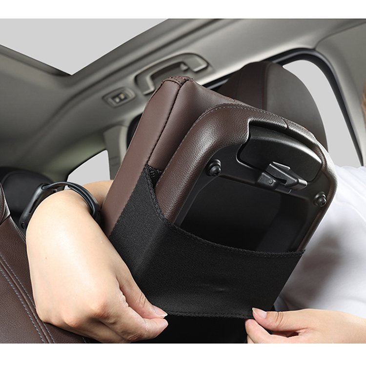 Auto Accessories Memory Foam Car Armrest Box Black Protective Panel Abs Cover for Car Central Armrest Box Soft Cover