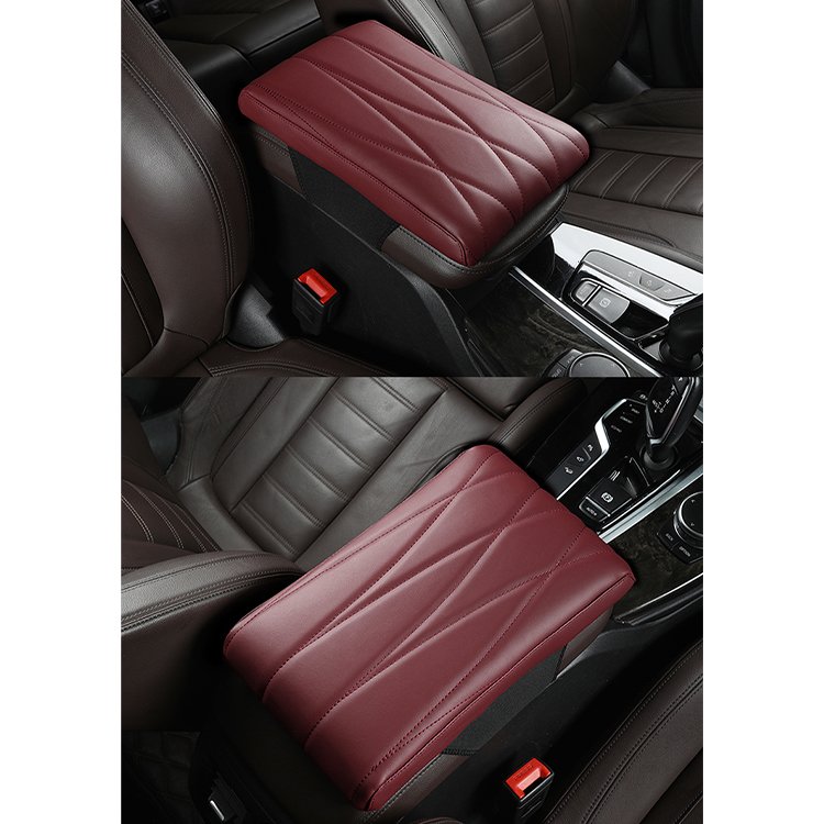 Auto Accessories Memory Foam Car Armrest Box Black Protective Panel Abs Cover for Car Central Armrest Box Soft Cover