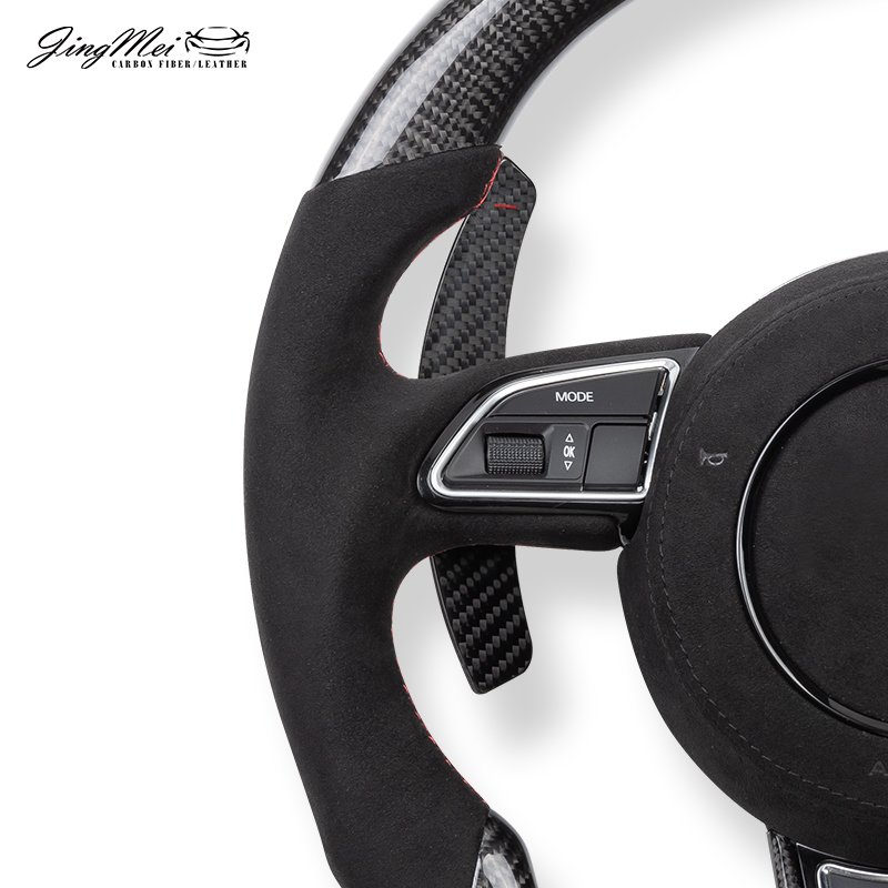 Carbon Fiber Steering Wheel For Audi A7 A4 A3 S3 S4 S5 S7 Q5 RS3 RS4 RS5 RS7 SQ5 B8 B8.5