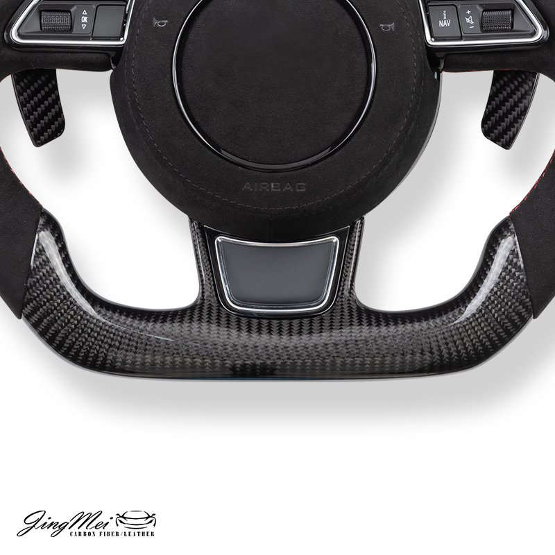 Carbon Fiber Steering Wheel For Audi A7 A4 A3 S3 S4 S5 S7 Q5 RS3 RS4 RS5 RS7 SQ5 B8 B8.5