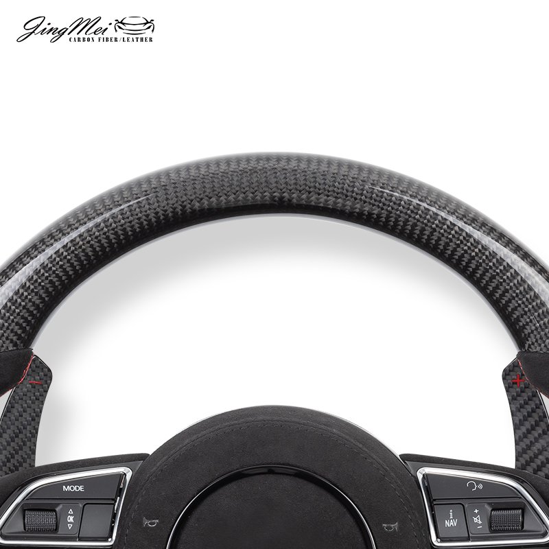 Carbon Fiber Steering Wheel For Audi A7 A4 A3 S3 S4 S5 S7 Q5 RS3 RS4 RS5 RS7 SQ5 B8 B8.5