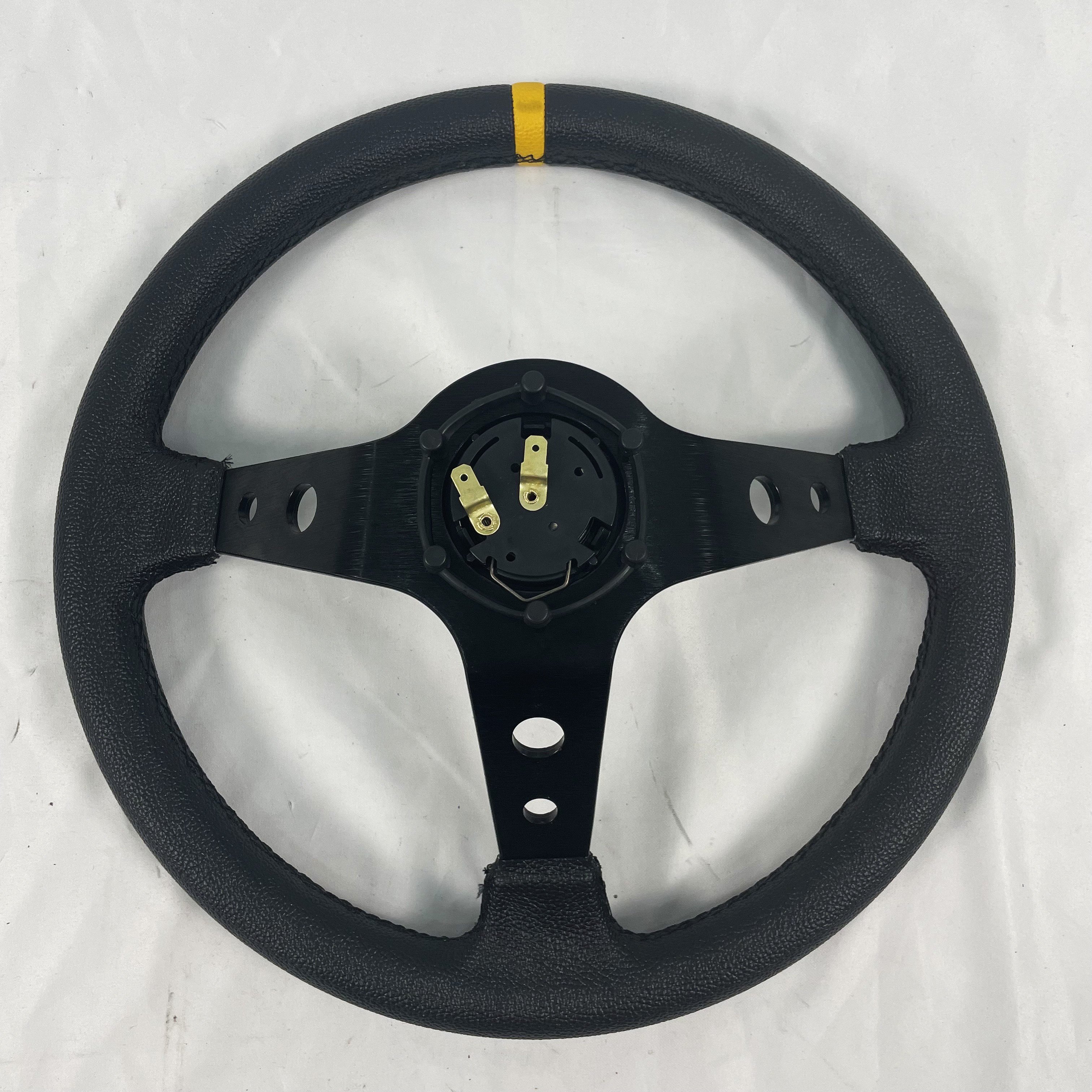 TRAPLY New Products PVC Racing Steering Wheel Universal Car Steering Wheel With Speaker