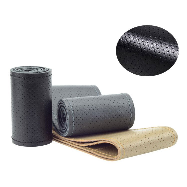 Sports Handle Cover Car Interior Accessories Stitching Steering Wheel Cover PVC